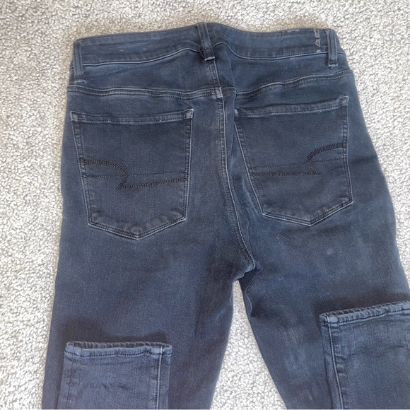 Hi-Rise Jeggings by American Eagle Outfitters in Black | Size 8 - Picture 7 of 9
